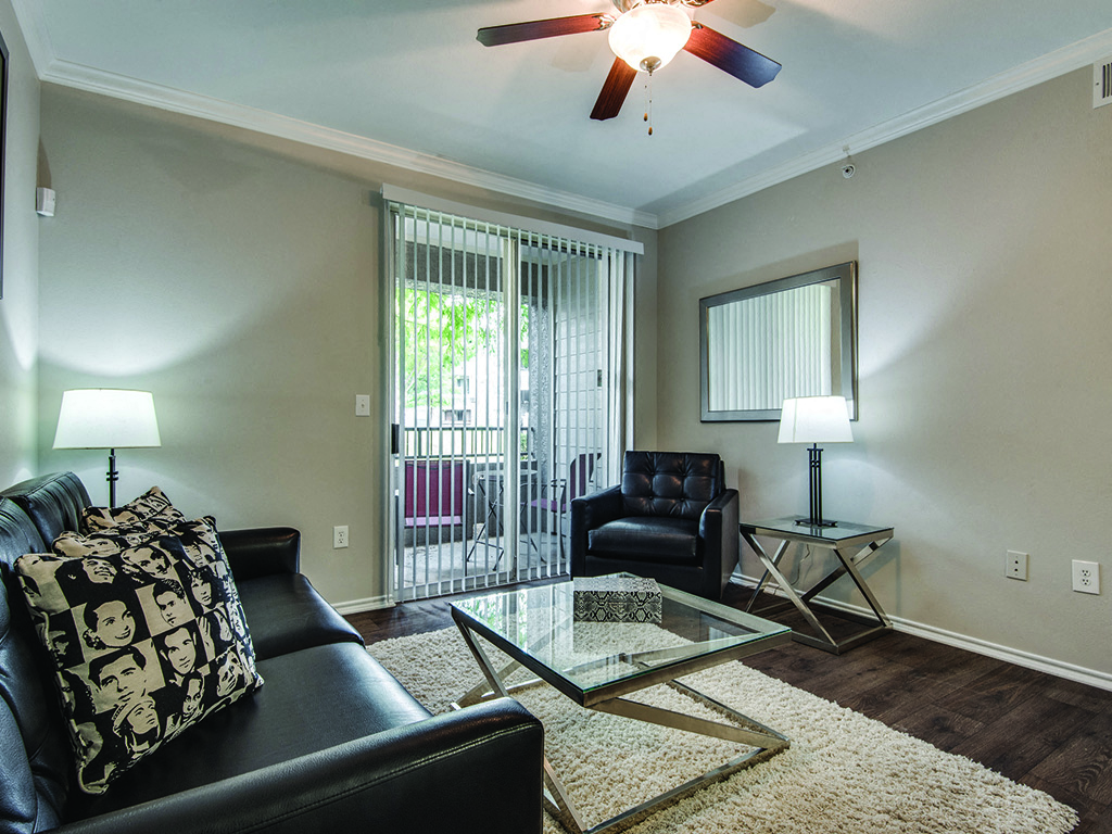 Patio access at Kensley Apartment Homes